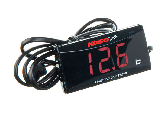 Compteur température KOSO super slim rouge